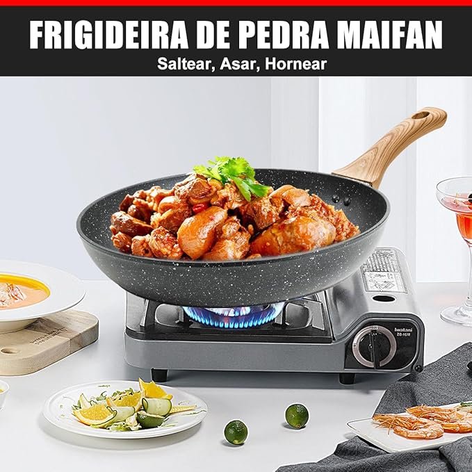 [🔥ÚLTIMAS UNIDADES] KIT 3 Frigideiras Antiaderentes, Com Base de INOX e Cabos SoftTouch. — foto 3