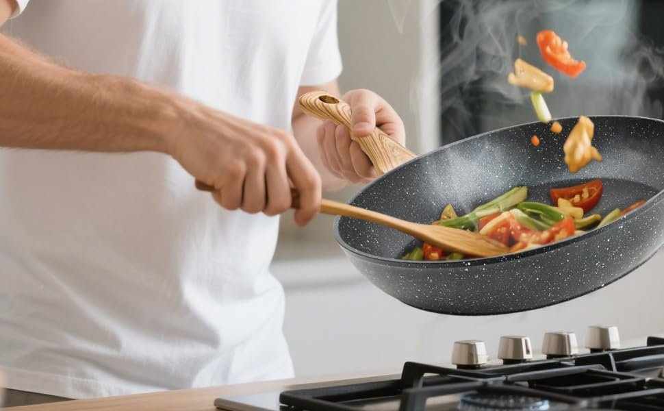 [🔥ÚLTIMAS UNIDADES] KIT 3 Frigideiras Antiaderentes, Com Base de INOX e Cabos SoftTouch. — foto 5
