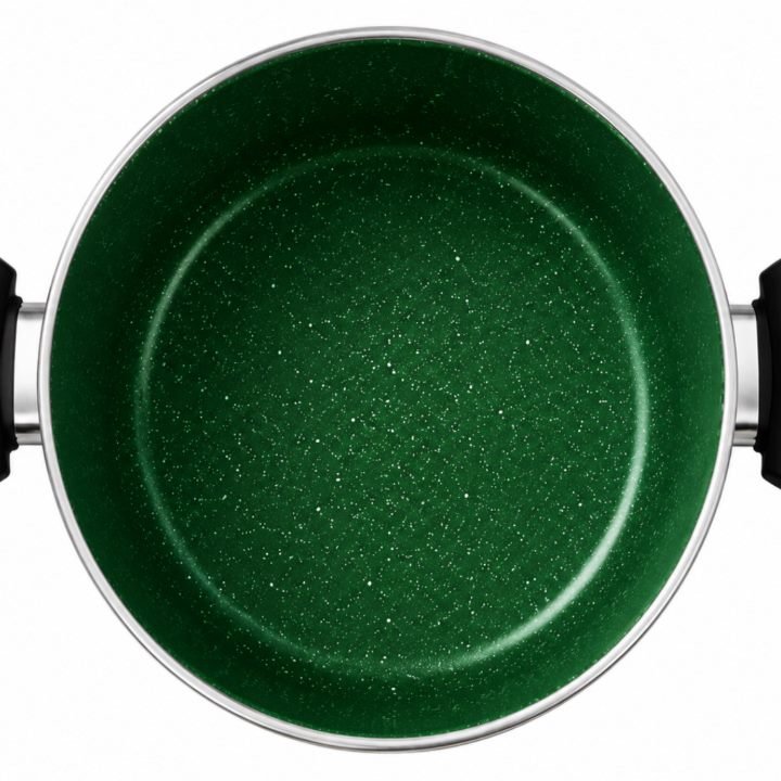 [🔥QUEIMA TOTAL] Jogo de 5 Panelas Verde Esmeralda CERAMICA + INOX PREMIUM! — foto 5